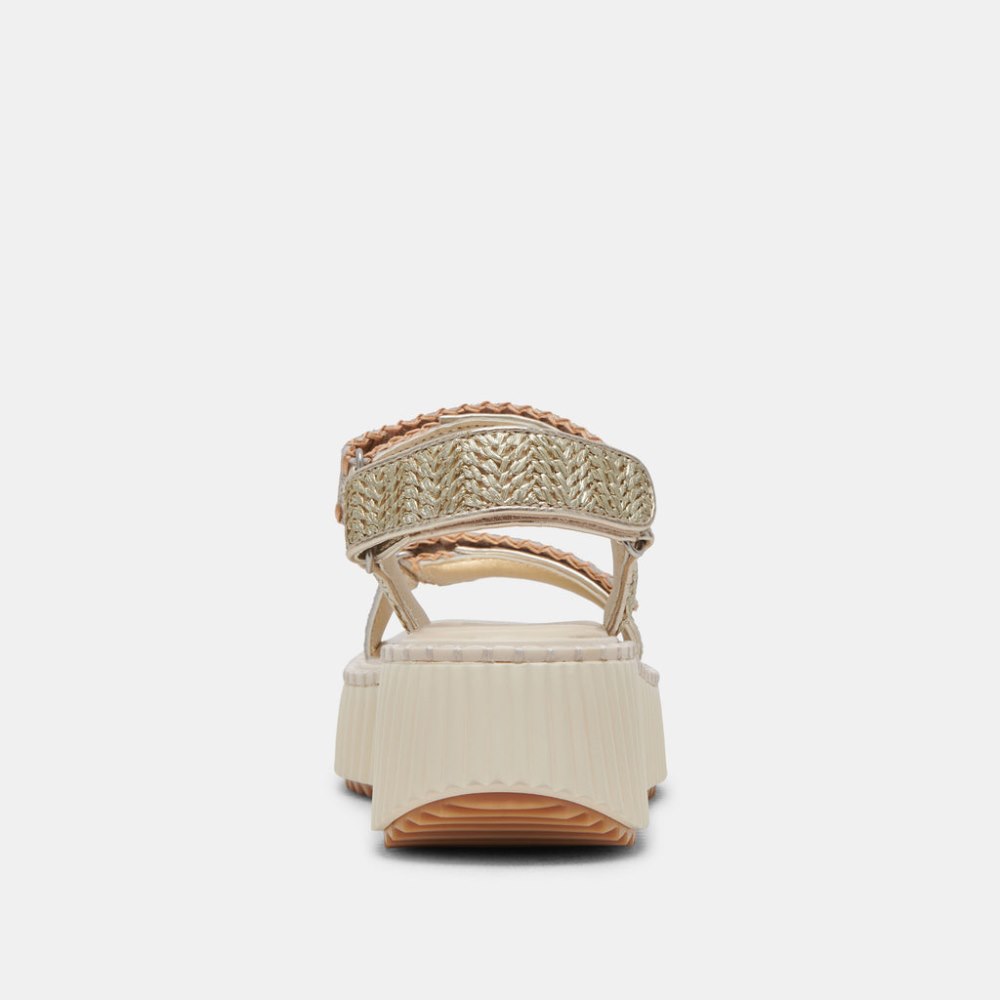 Dolce Vita Debra Sandals Platinum Distressed Leather
