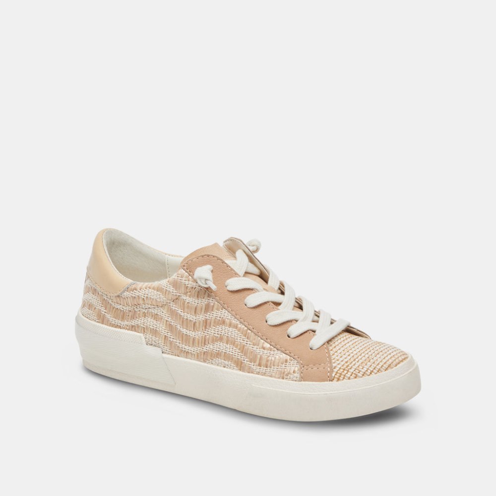 Dolce Vita Zina Sneakers Wheat Raffia