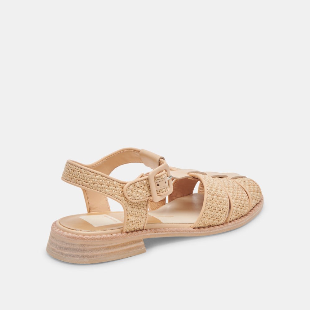 Dolce Vita Holis Sandals Lt Natural Raffia