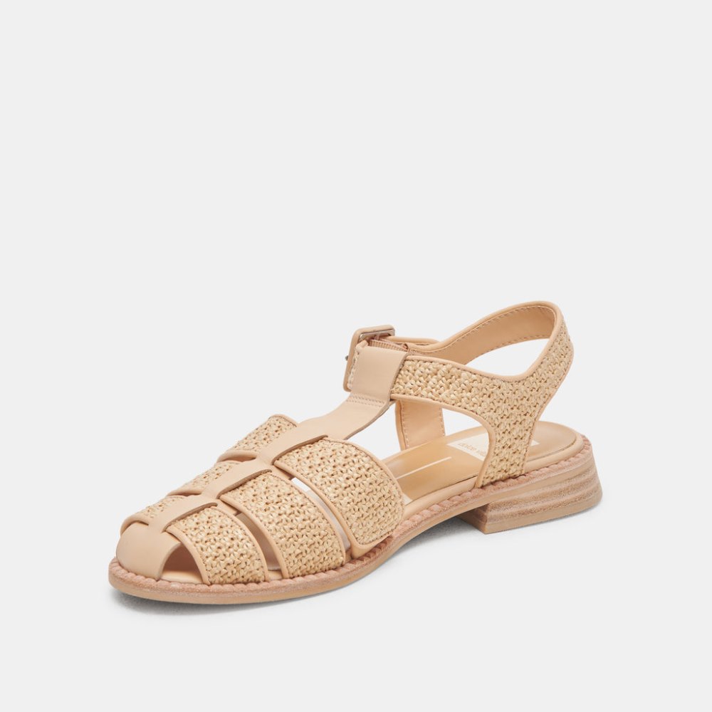 Dolce Vita Holis Sandals Lt Natural Raffia
