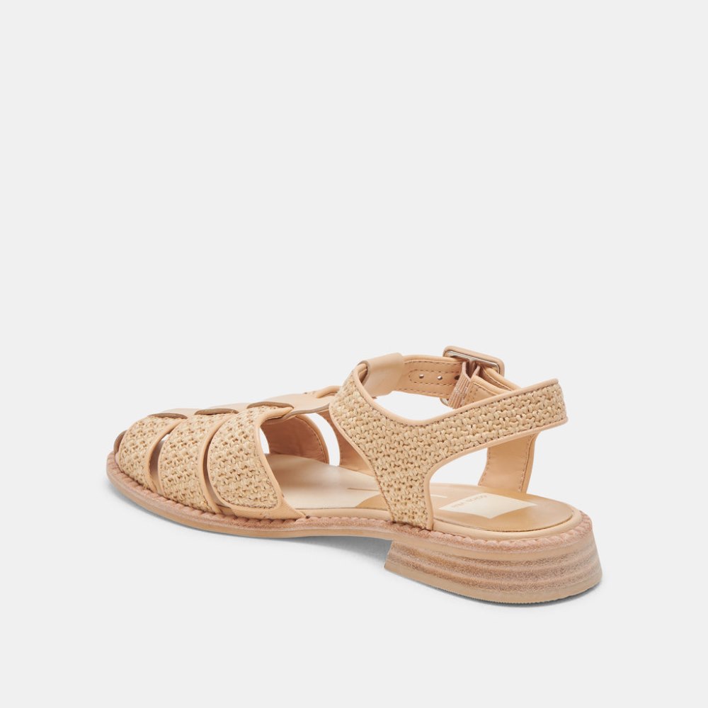 Dolce Vita Holis Sandals Lt Natural Raffia