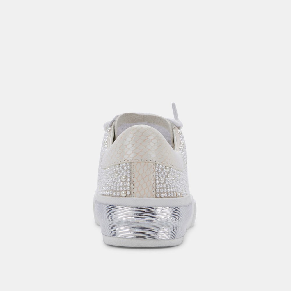 Dolce Vita Zina Pearl Wide Sneakers Vanilla Pearls