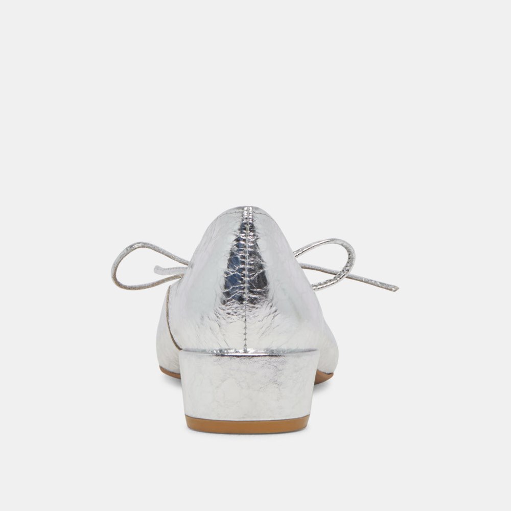 Dolce Vita Ardien Heels Silver Crinkle Patent