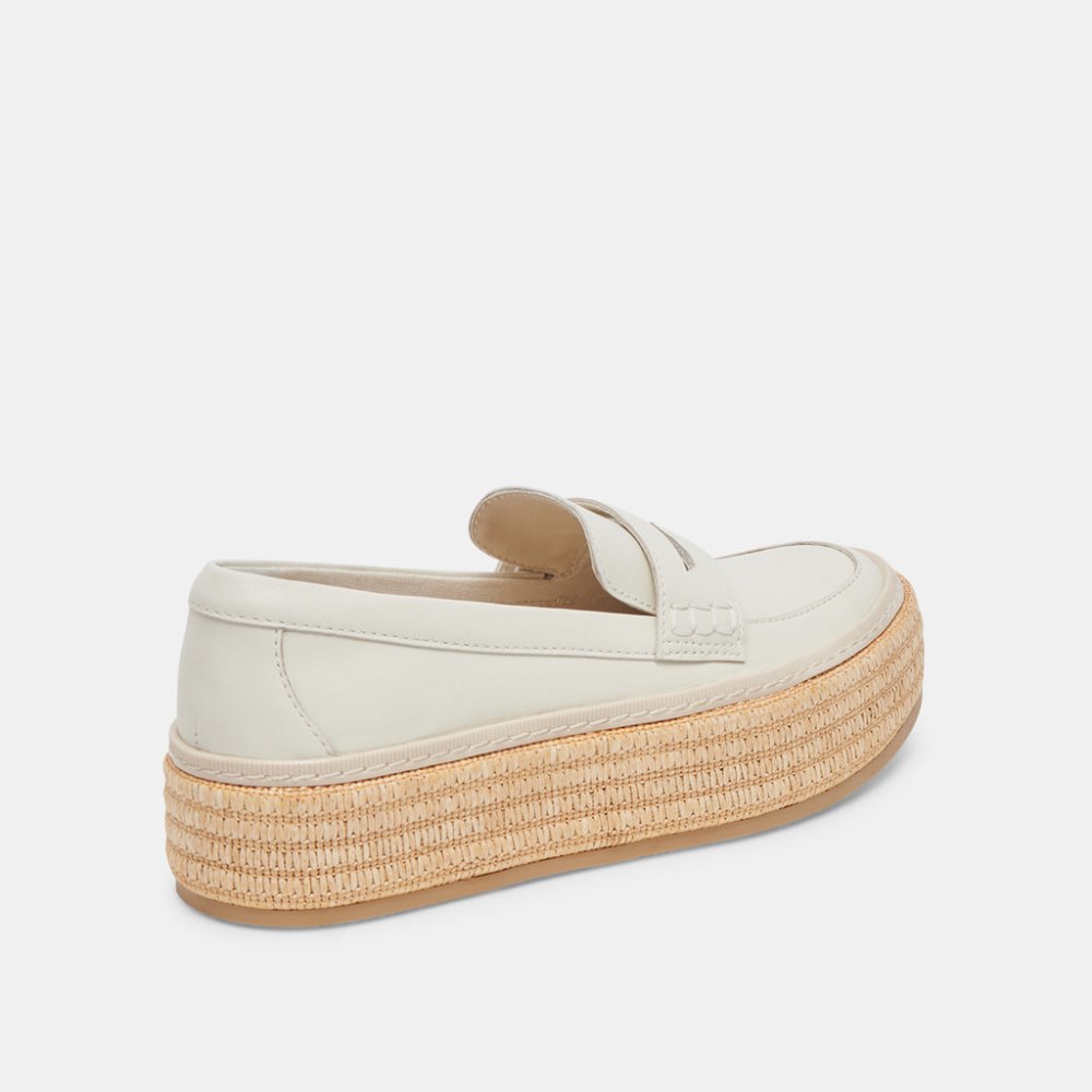 Dolce Vita Ranna Loafers Ivory Leather