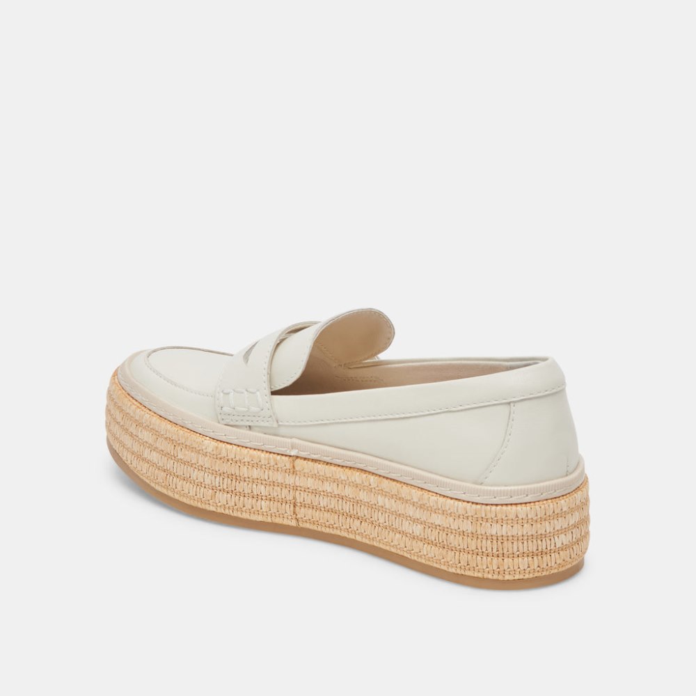 Dolce Vita Ranna Loafers Ivory Leather