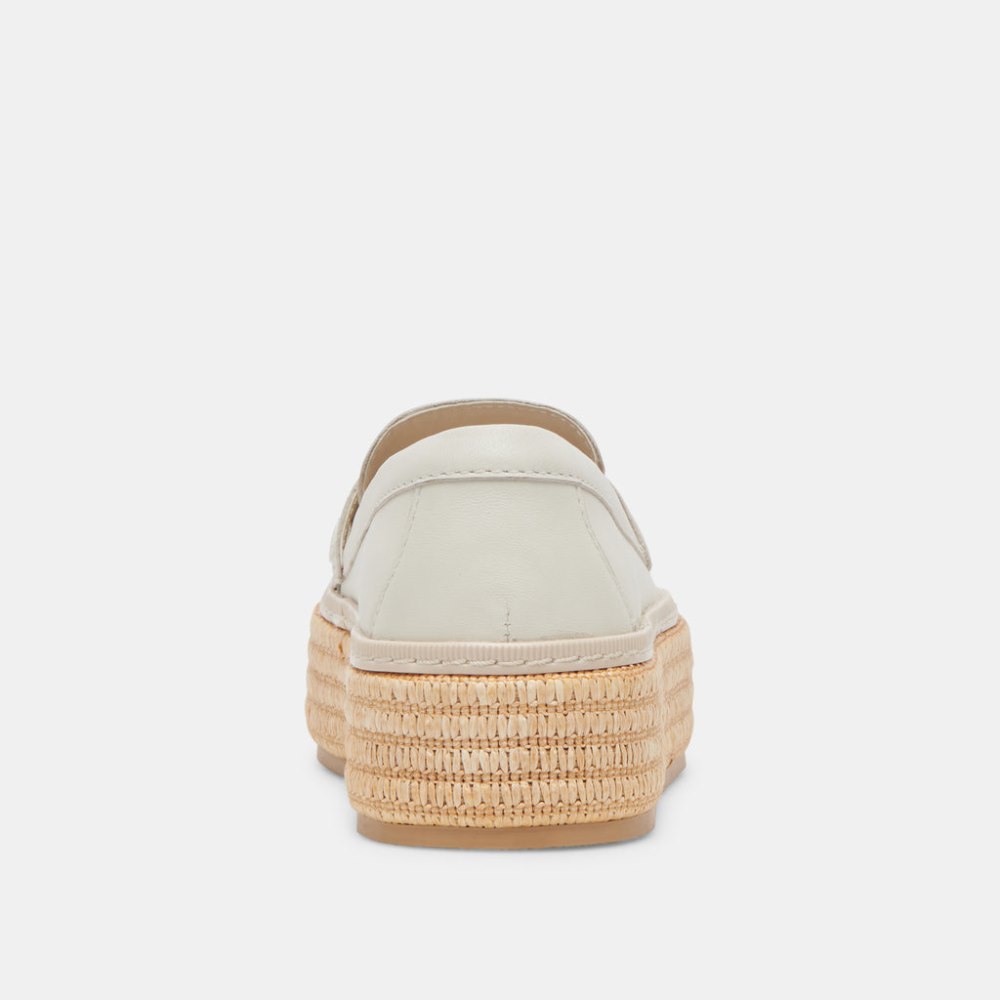 Dolce Vita Ranna Loafers Ivory Leather