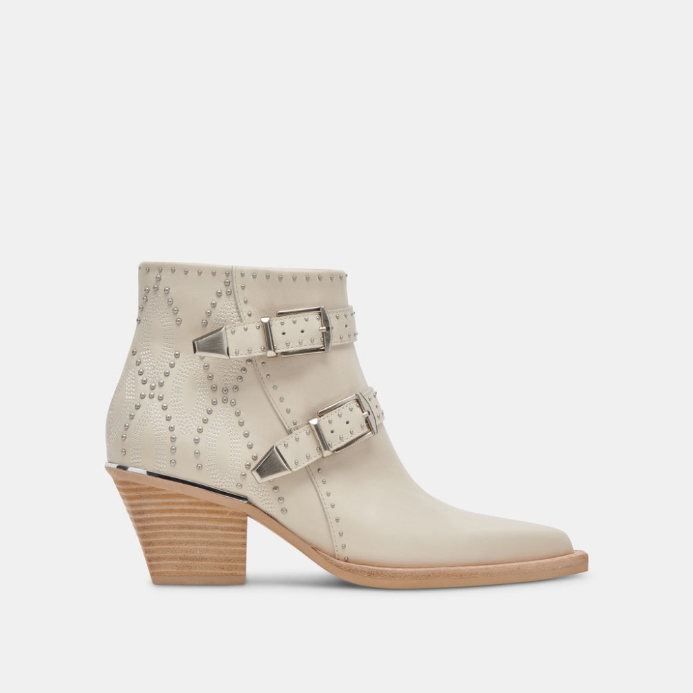 Dolce Vita Ronnie Booties Ivory Leather