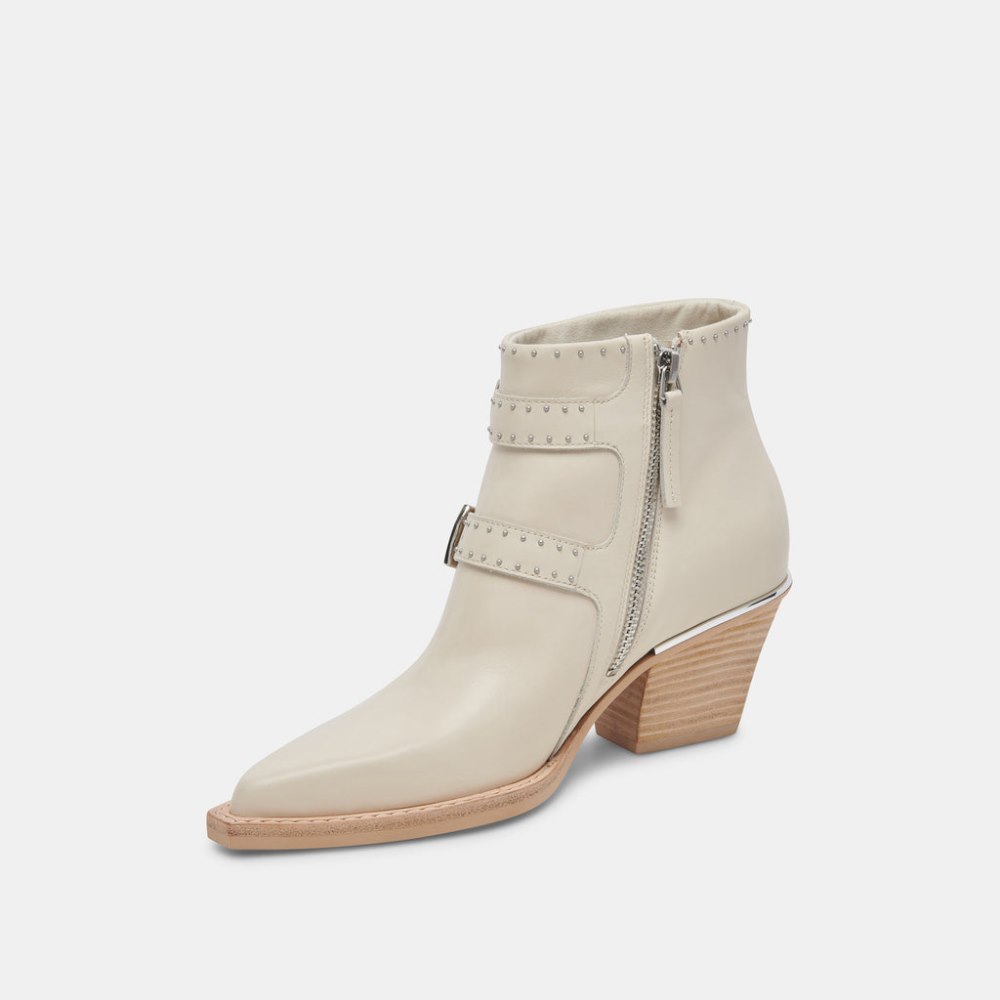 Dolce Vita Ronnie Booties Ivory Leather
