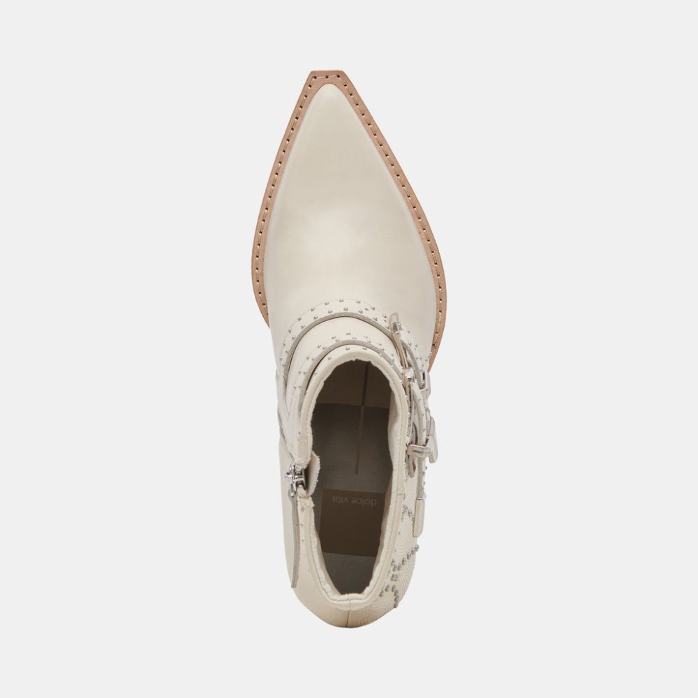Dolce Vita Ronnie Booties Ivory Leather