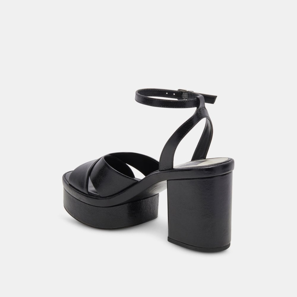 Dolce Vita Laisha Heels Midnight Crinkle Patent