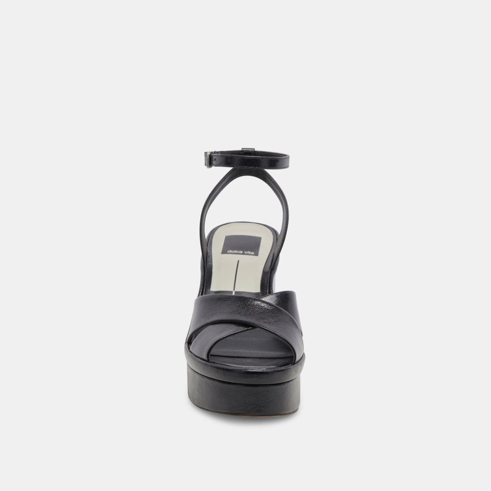 Dolce Vita Laisha Heels Midnight Crinkle Patent