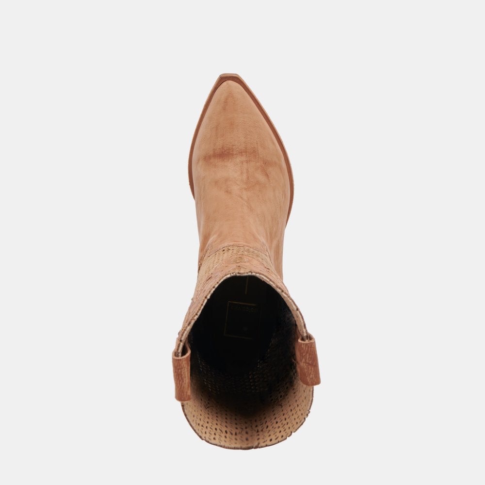 Dolce Vita Ranch Boots Dk Brown Suede