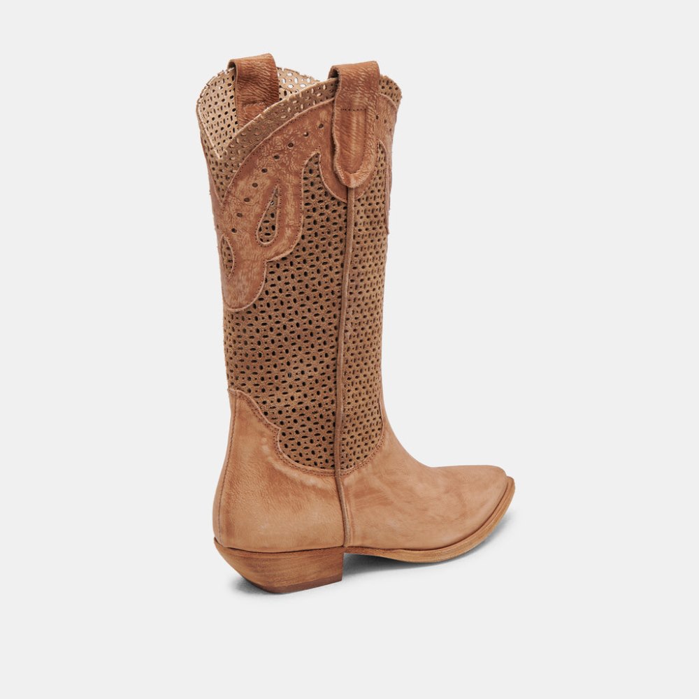 Dolce Vita Ranch Boots Dk Brown Suede