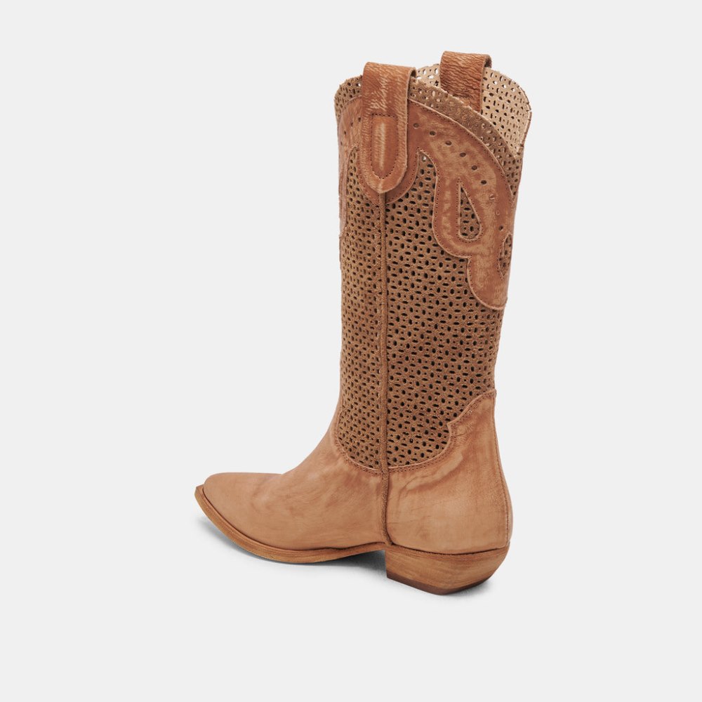 Dolce Vita Ranch Boots Dk Brown Suede