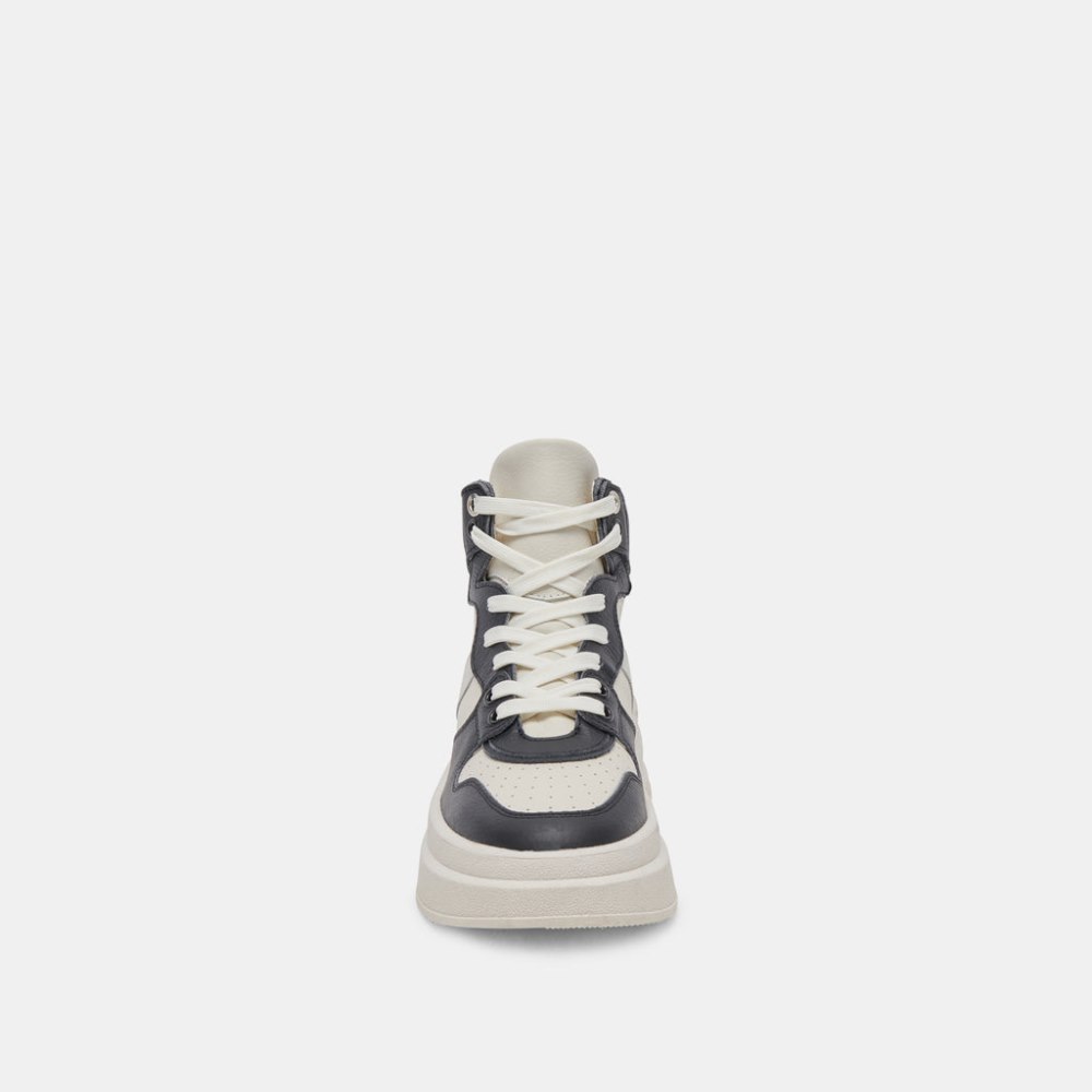 Dolce Vita Brax Sneaker White Black Leather