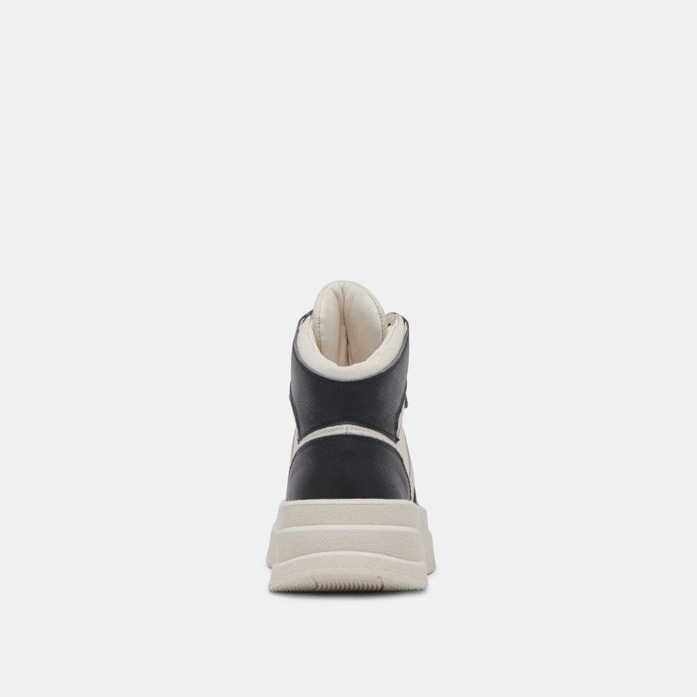 Dolce Vita Brax Sneaker White Black Leather
