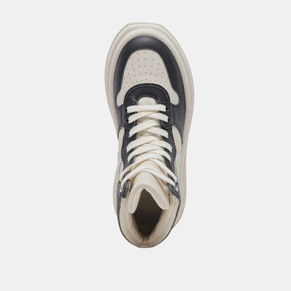 Dolce Vita Brax Sneaker White Black Leather