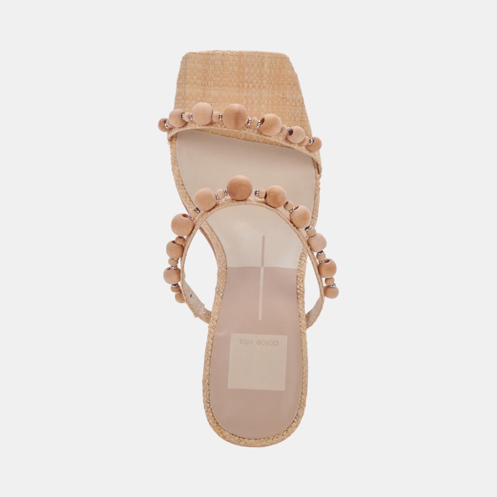 Dolce Vita Naja Heels Beachwood Raffia
