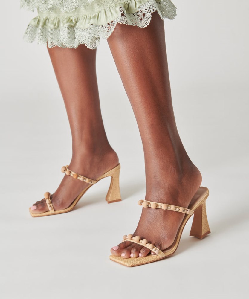 Dolce Vita Naja Heels Beachwood Raffia