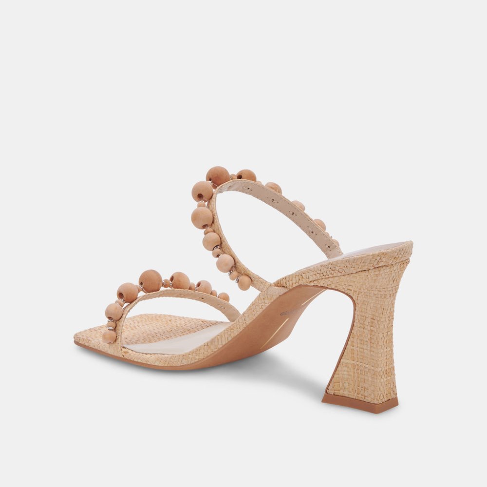 Dolce Vita Naja Heels Beachwood Raffia