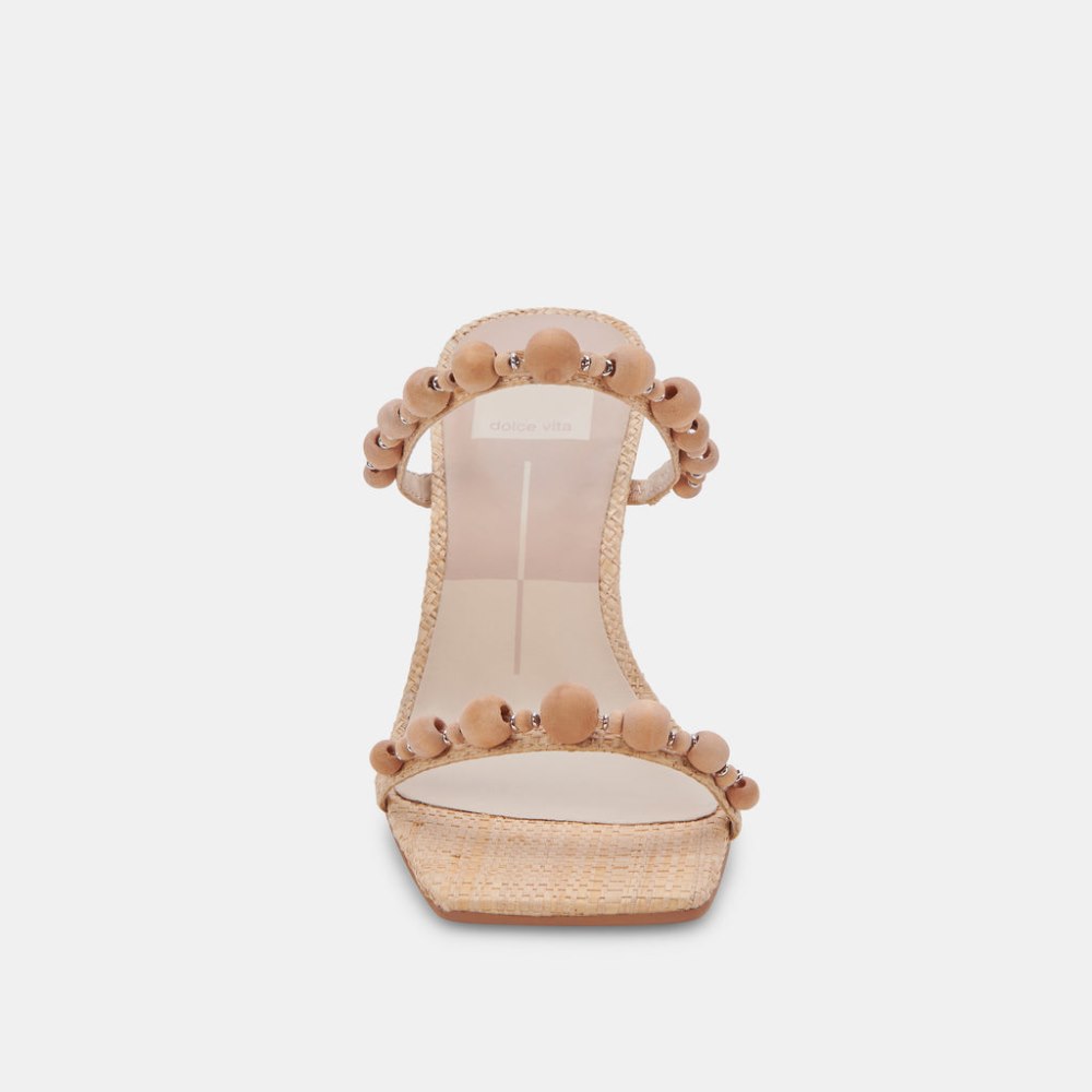Dolce Vita Naja Heels Beachwood Raffia