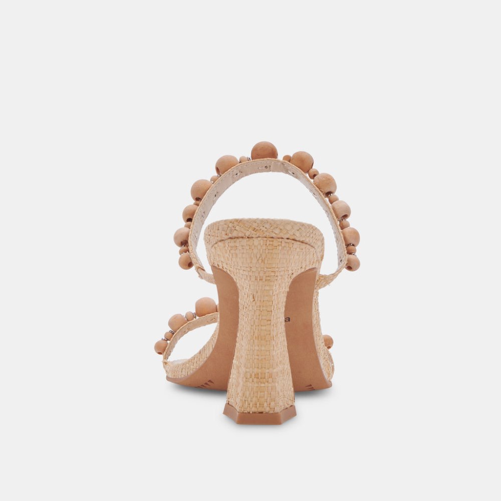 Dolce Vita Naja Heels Beachwood Raffia