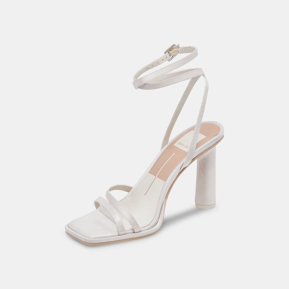Dolce Vita Disere Heels Off White Satin