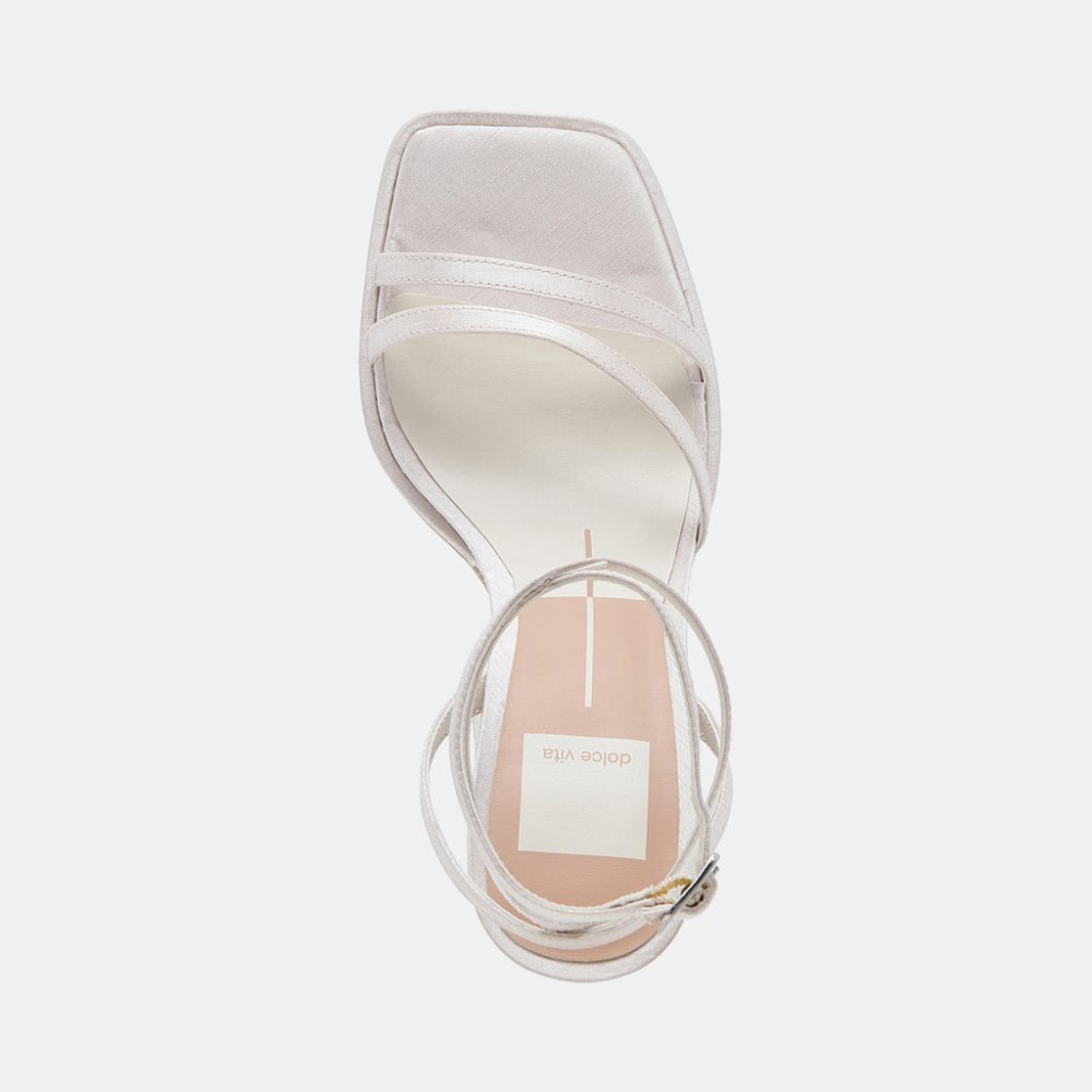Dolce Vita Disere Heels Off White Satin