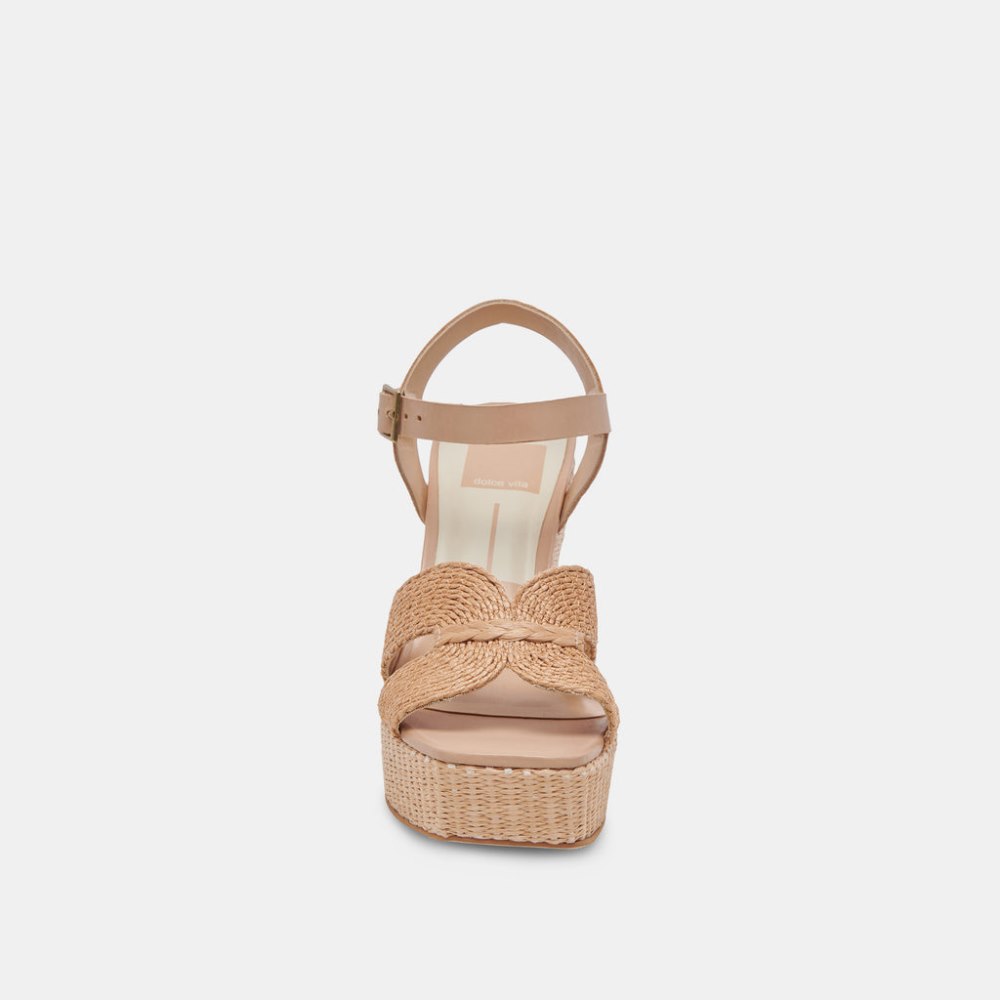 Dolce Vita Cale Heels Lt Natural Raffia