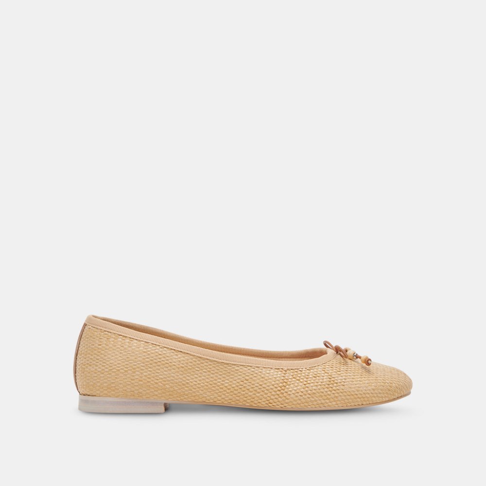 Dolce Vita Cacy Ballet Flats Natural Raffia
