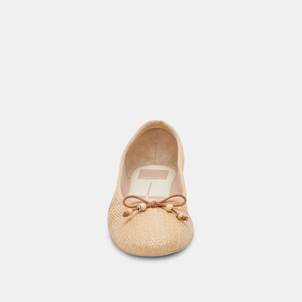 Dolce Vita Cacy Ballet Flats Natural Raffia