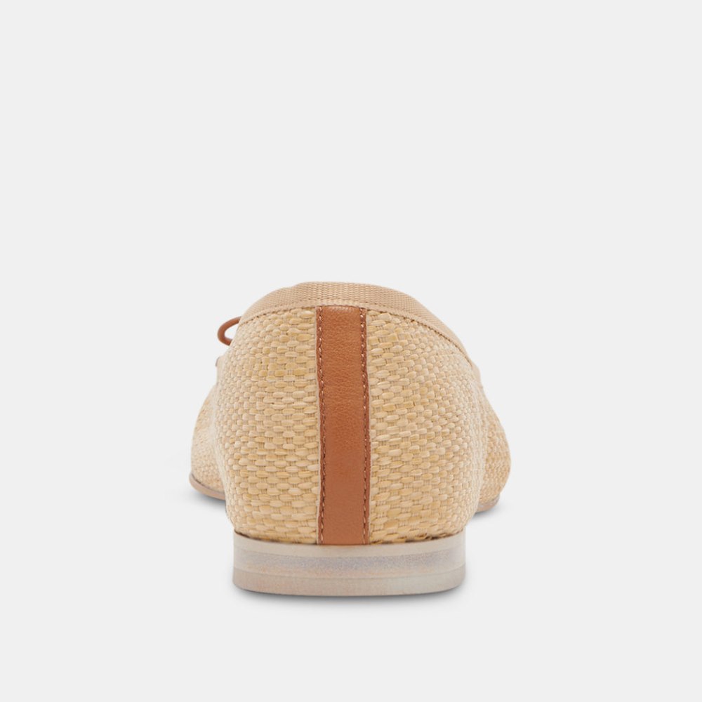 Dolce Vita Cacy Ballet Flats Natural Raffia