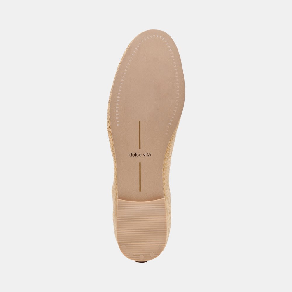 Dolce Vita Cacy Ballet Flats Natural Raffia