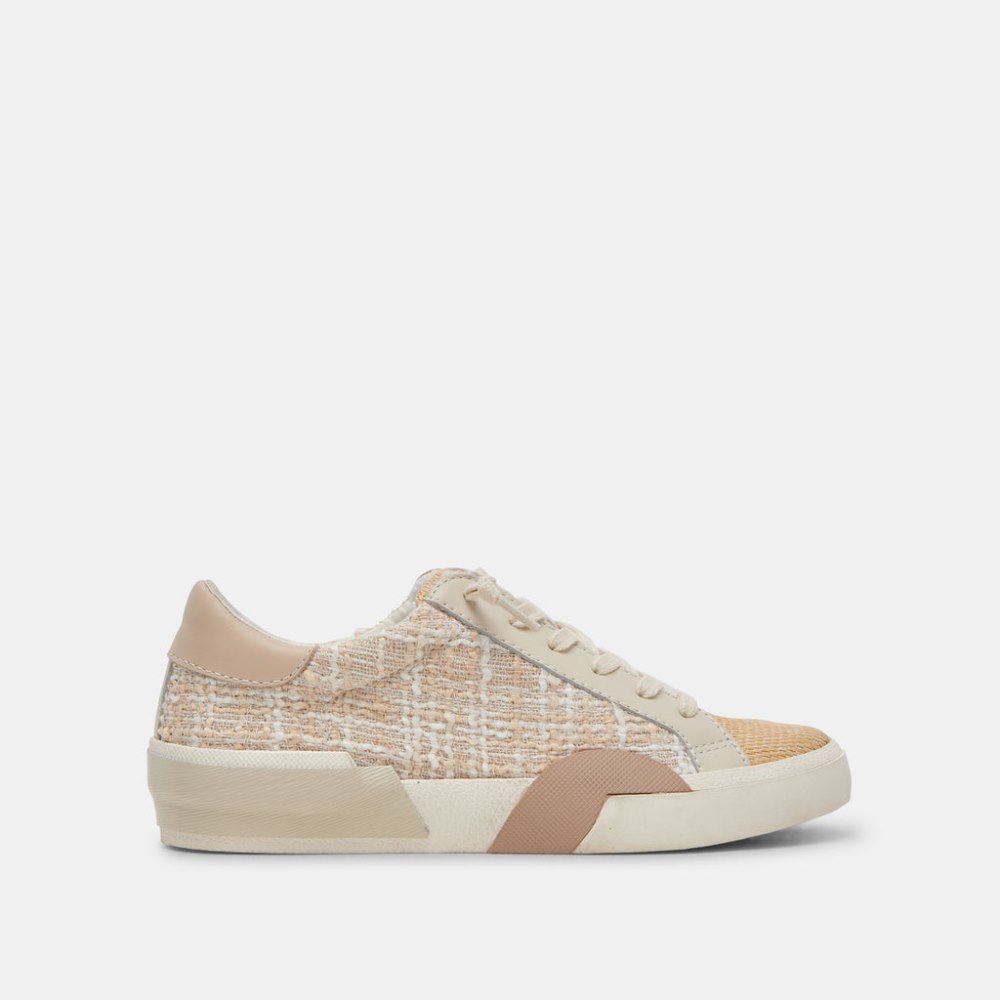 Dolce Vita Zina Sneakers Beige Multi Woven
