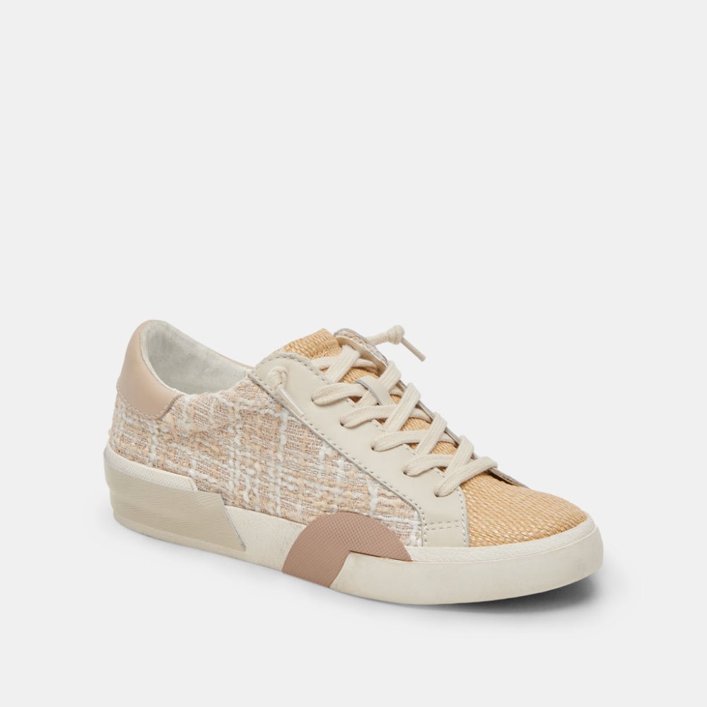 Dolce Vita Zina Sneakers Beige Multi Woven