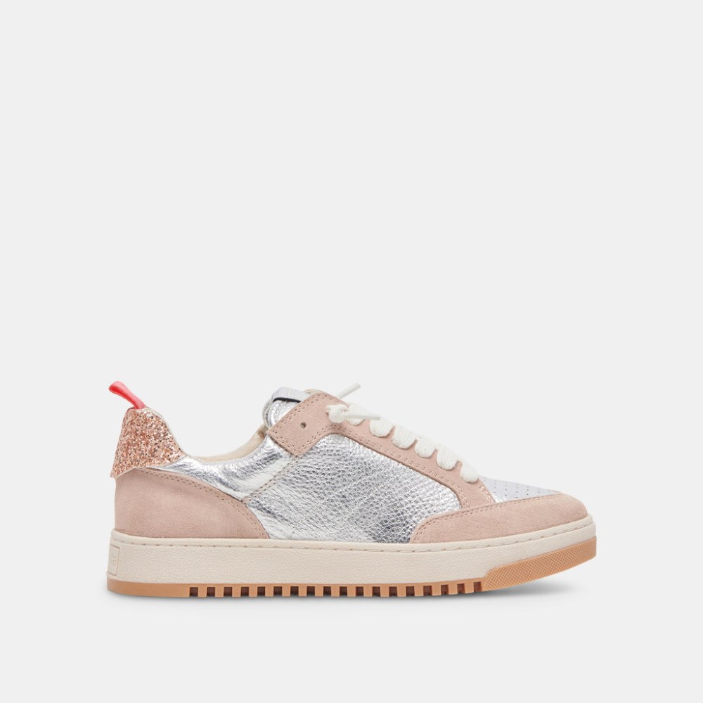 Dolce Vita Calil Sneakers Blush Multi Metallic Leather