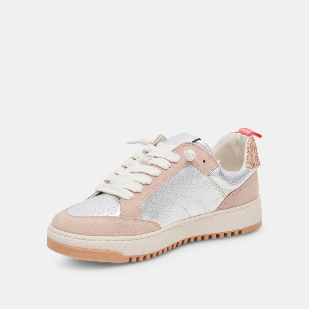 Dolce Vita Calil Sneakers Blush Multi Metallic Leather