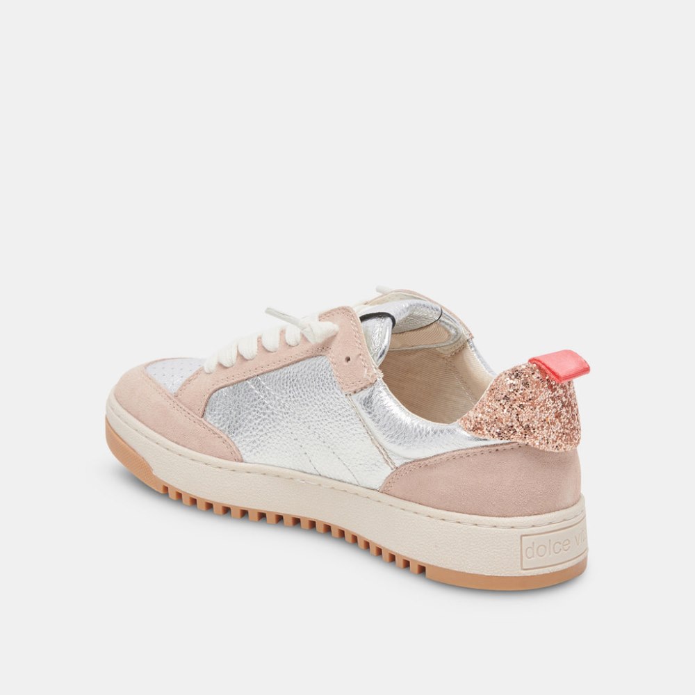 Dolce Vita Calil Sneakers Blush Multi Metallic Leather