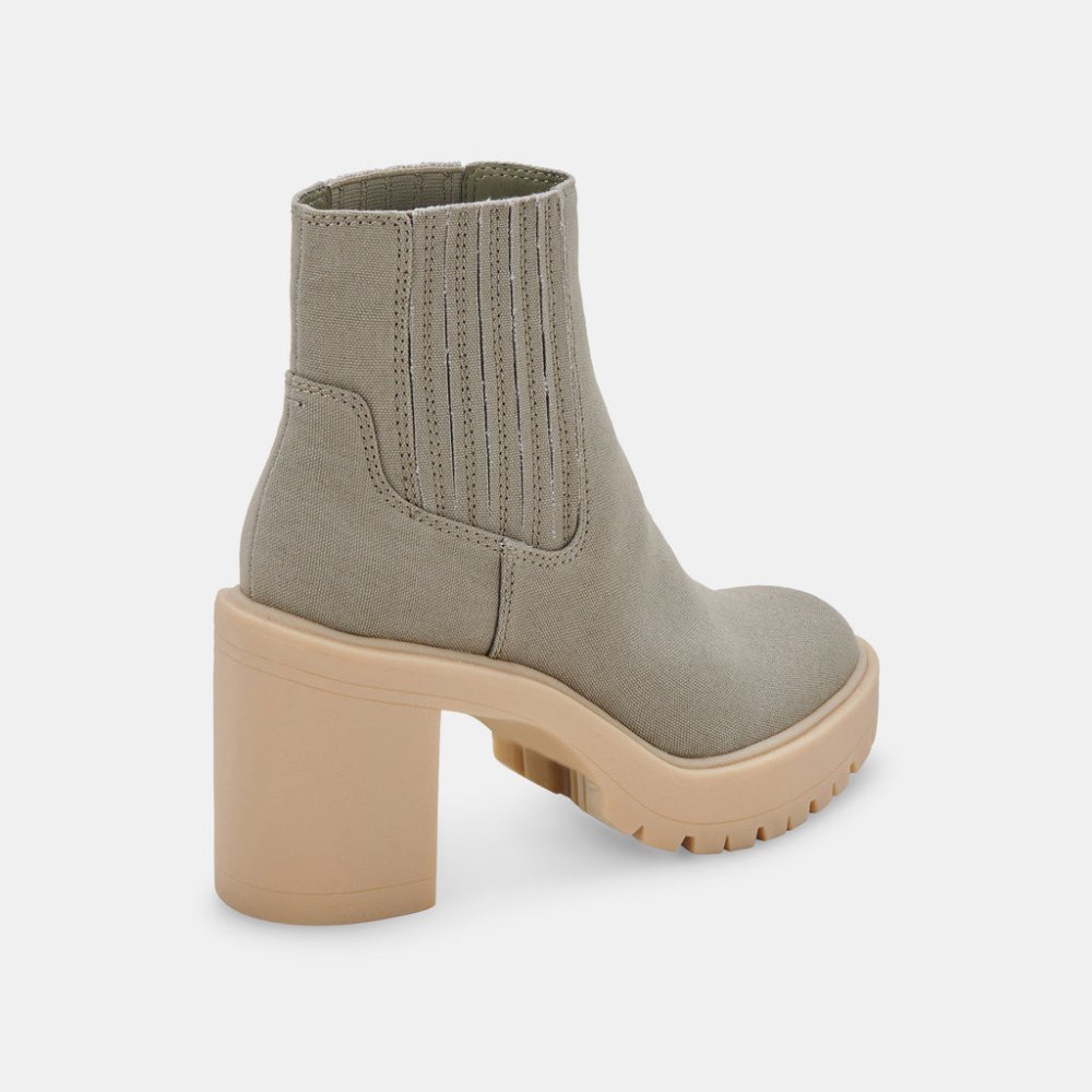 Dolce Vita Caster Booties Sage Canvas