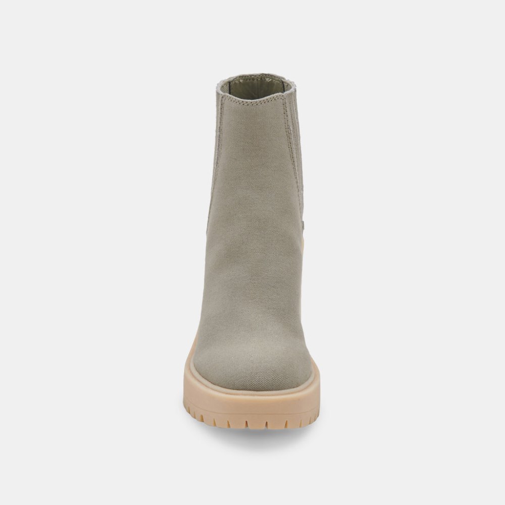 Dolce Vita Caster Booties Sage Canvas