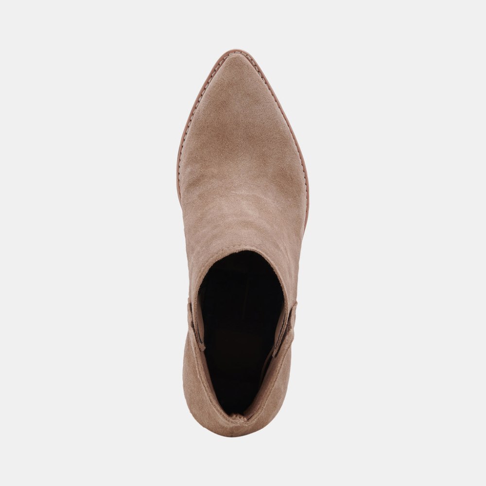 Dolce Vita Spade Booties Mushroom Suede