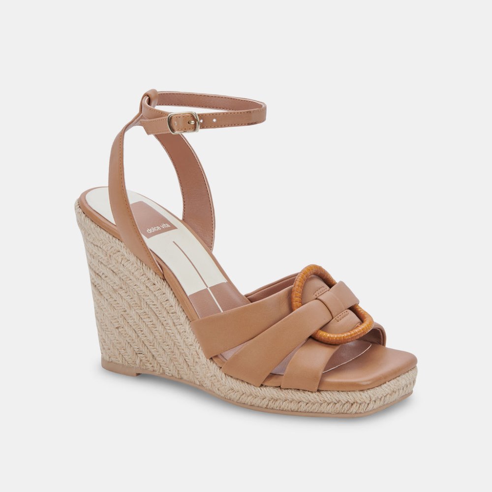 Dolce Vita Maze Wedges Luggage Leather