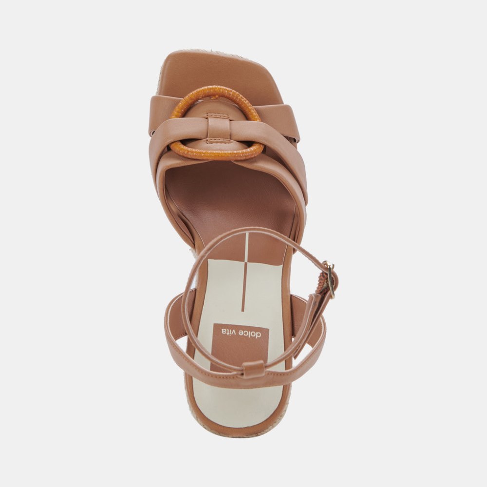 Dolce Vita Maze Wedges Luggage Leather