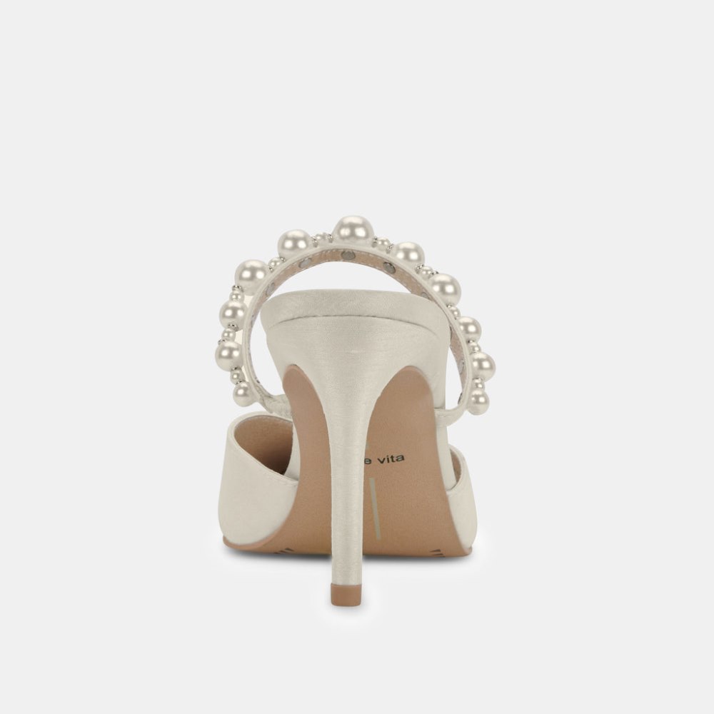 Dolce Vita Kanika Pearl Heels Vanilla Silk
