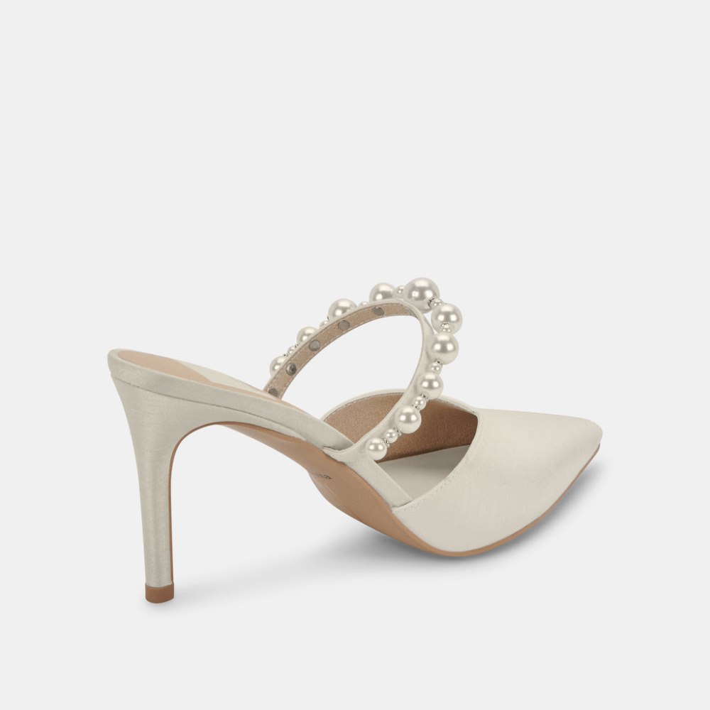 Dolce Vita Kanika Pearl Heels Vanilla Silk
