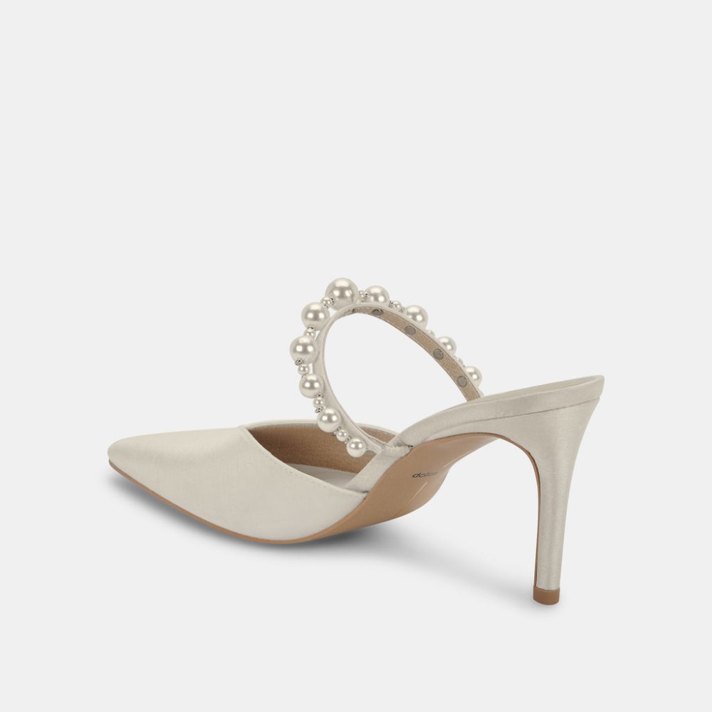 Dolce Vita Kanika Pearl Heels Vanilla Silk
