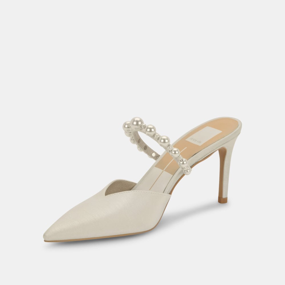Dolce Vita Kanika Pearl Heels Vanilla Silk