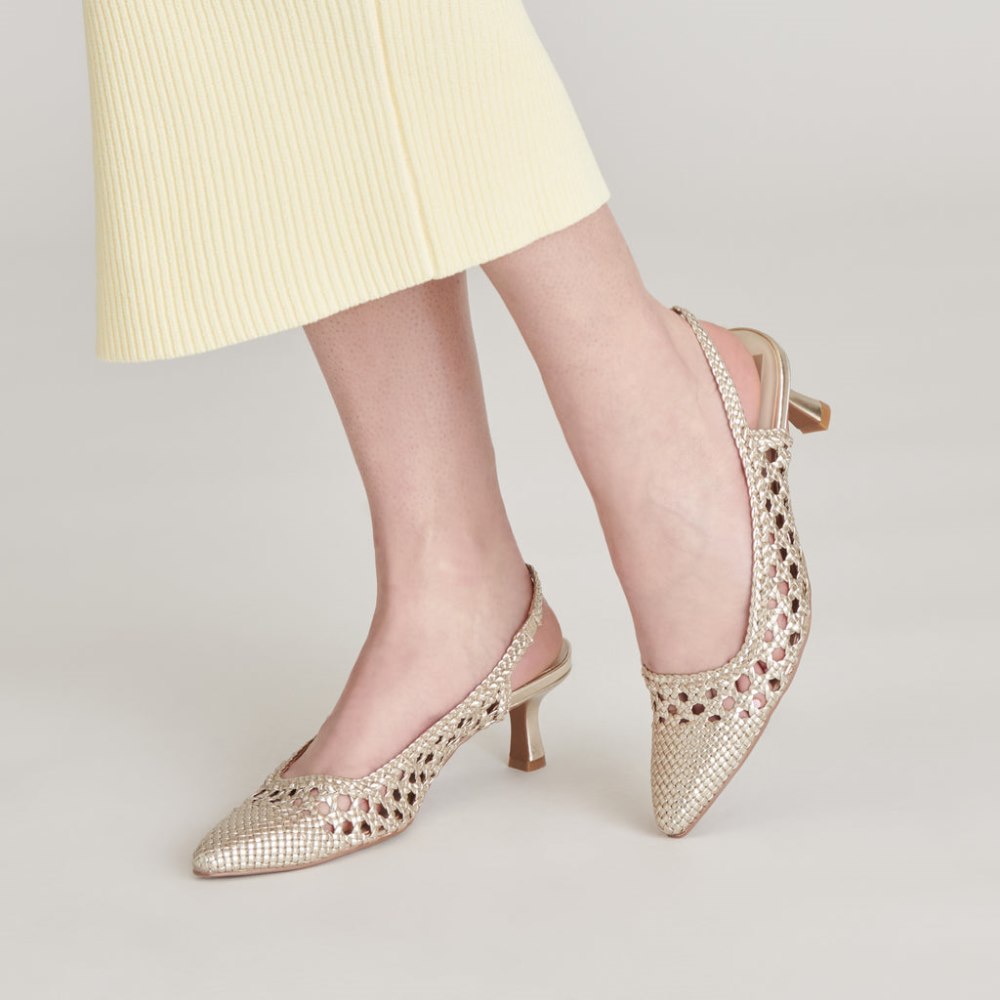Dolce Vita Olympa Heels Light Gold Metallic Stella