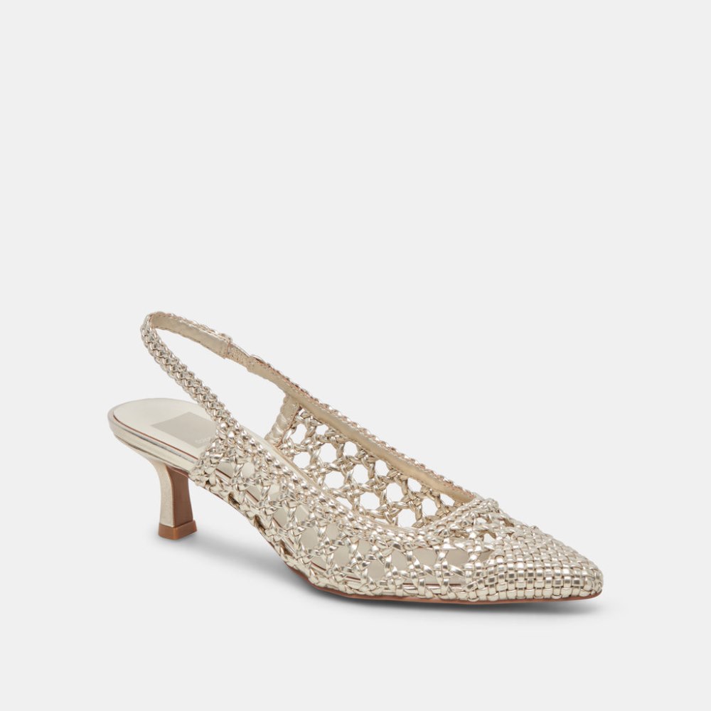 Dolce Vita Olympa Heels Light Gold Metallic Stella