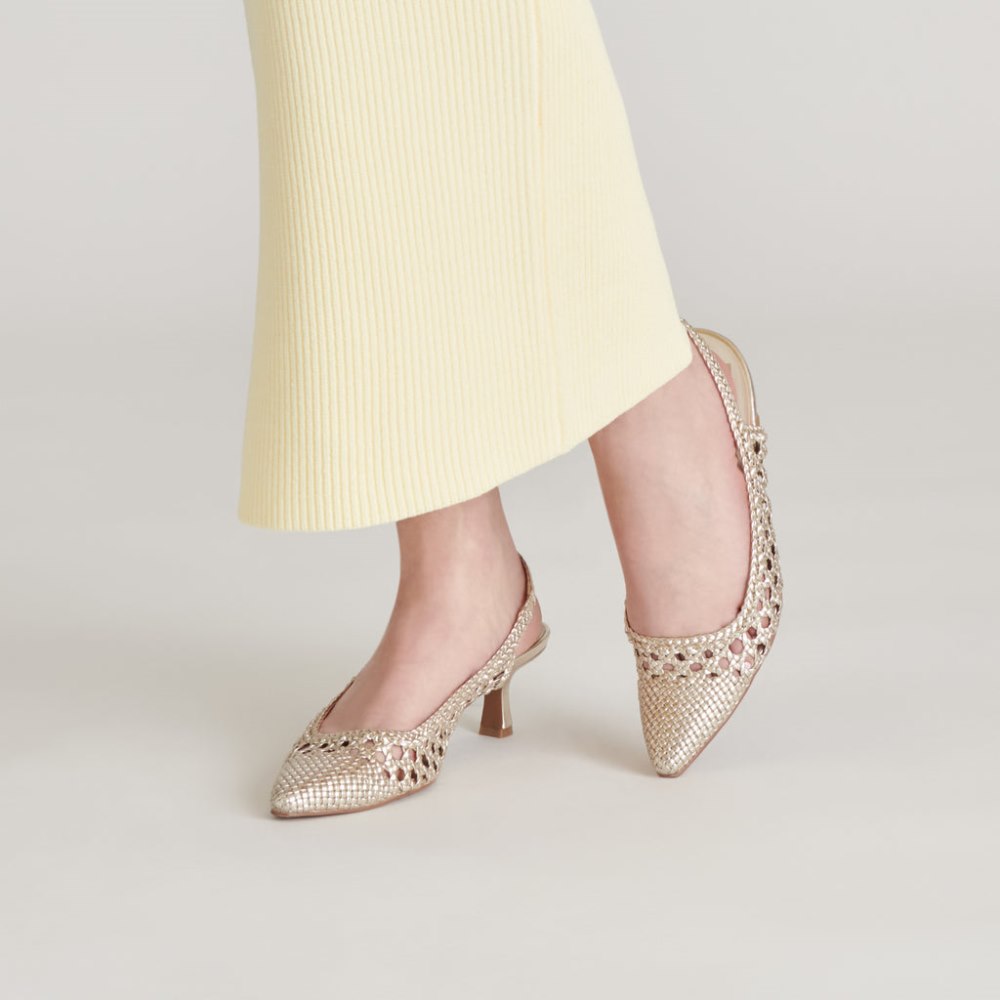Dolce Vita Olympa Heels Light Gold Metallic Stella
